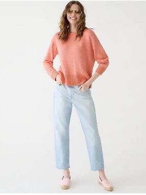 J. Crew Slouchy Mid Rise Boyfriend Jean with Relaxed Fit Light Wash Size 31